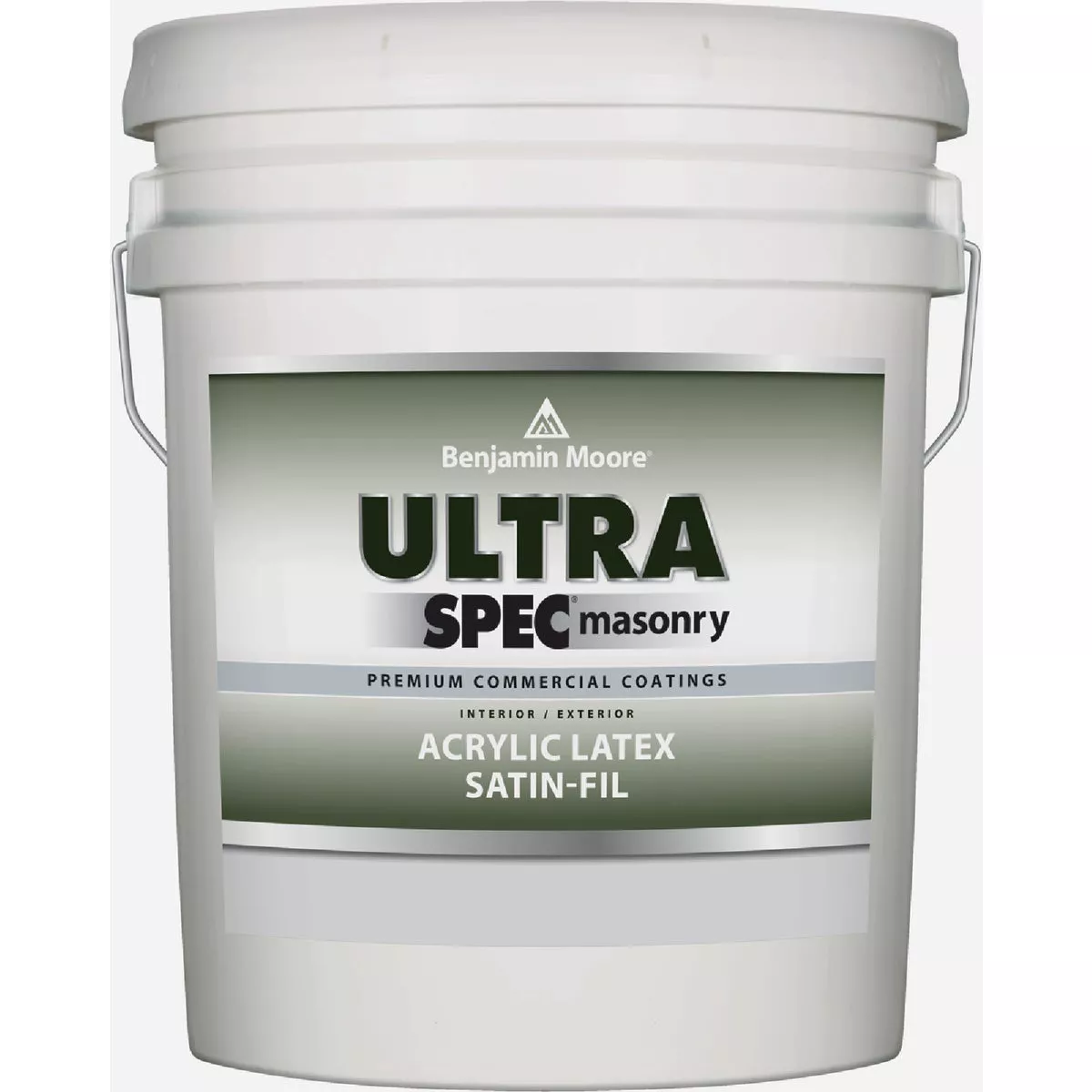 Benjamin Moore Ultra Spec Masonry Satin Exterior Stain, White, 5 Gal.