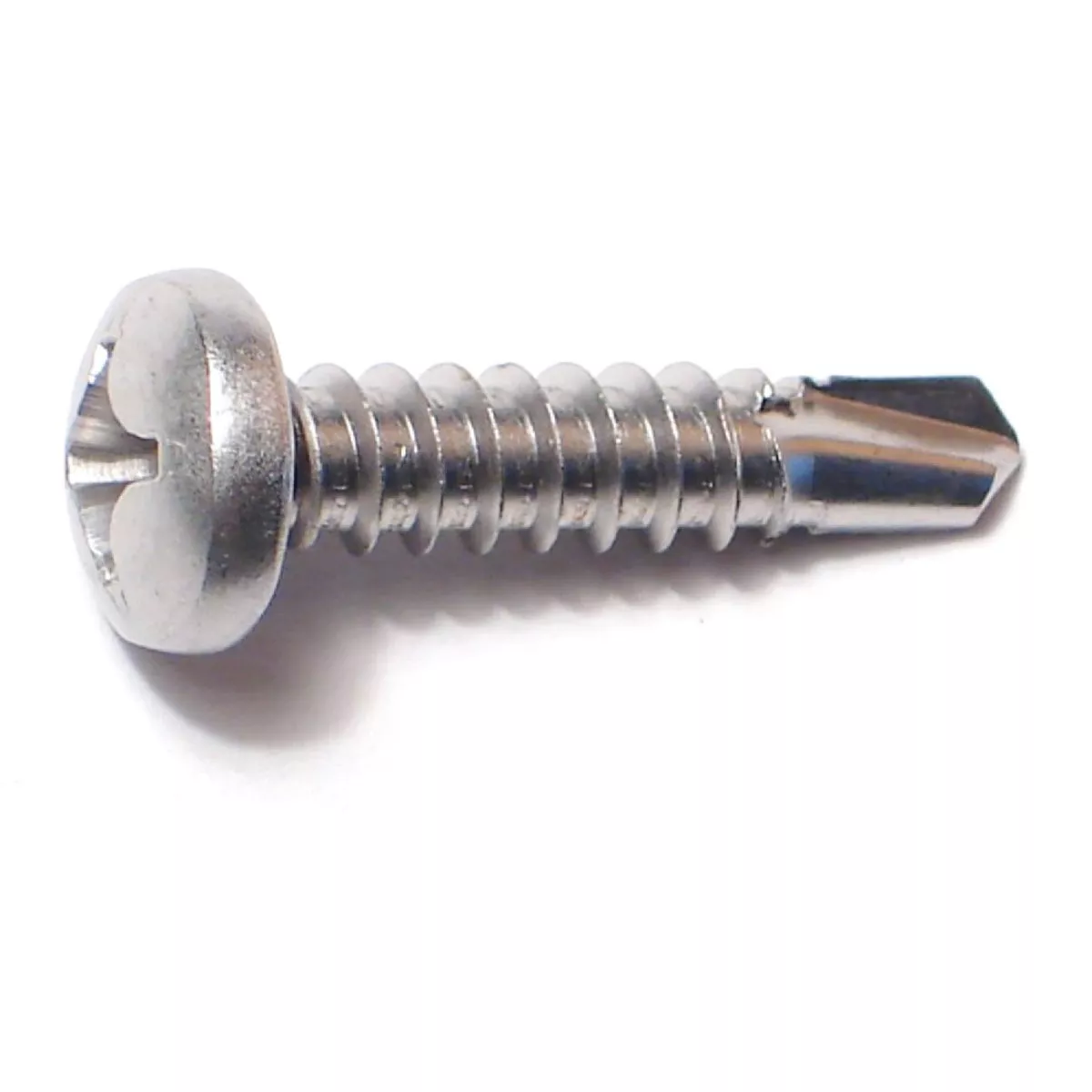 Midwest Fastener #12-14 x 1 In. 410 Stainless Steel Phillips Pan Head Self-Drilling Screws