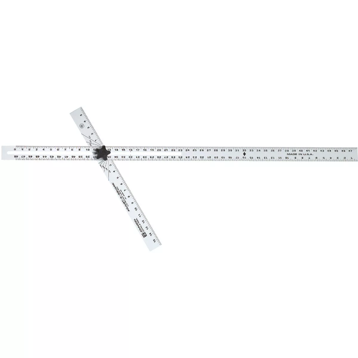 Johnson Level 48 In. Aluminum English Adjust-A-Square Drywall Square