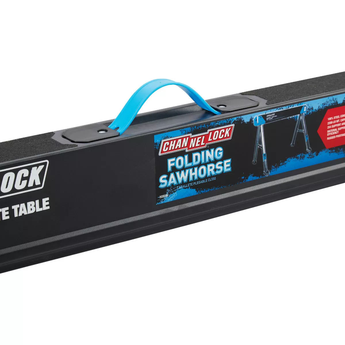 Channellock 46-1/2 In. L Steel Folding Sawhorse, 1100 Lb. Capacity - photo 3