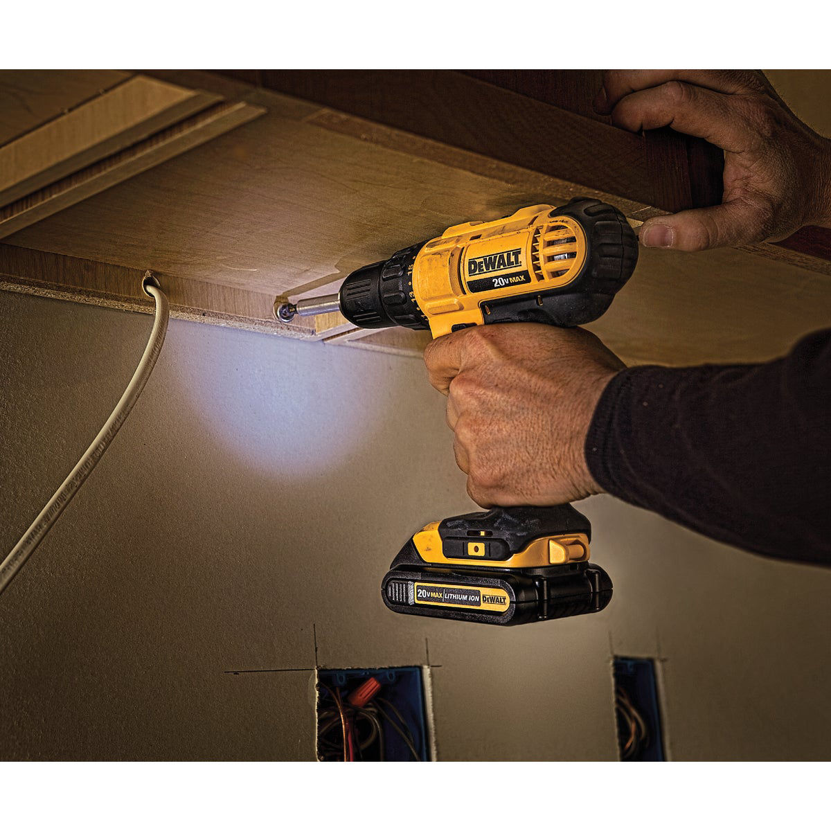 DEWALT 20V MAX 1/2 In. Cordless Drill/Driver Kit with (2) 1.3 Ah Batteries  & Charger
