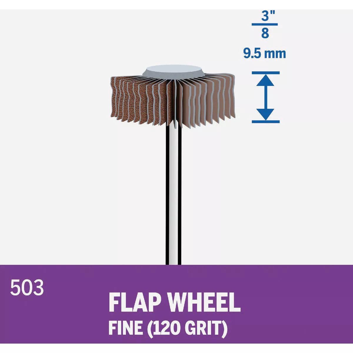 Dremel 3/8 In. 120 Grit Flap Wheel - photo 2