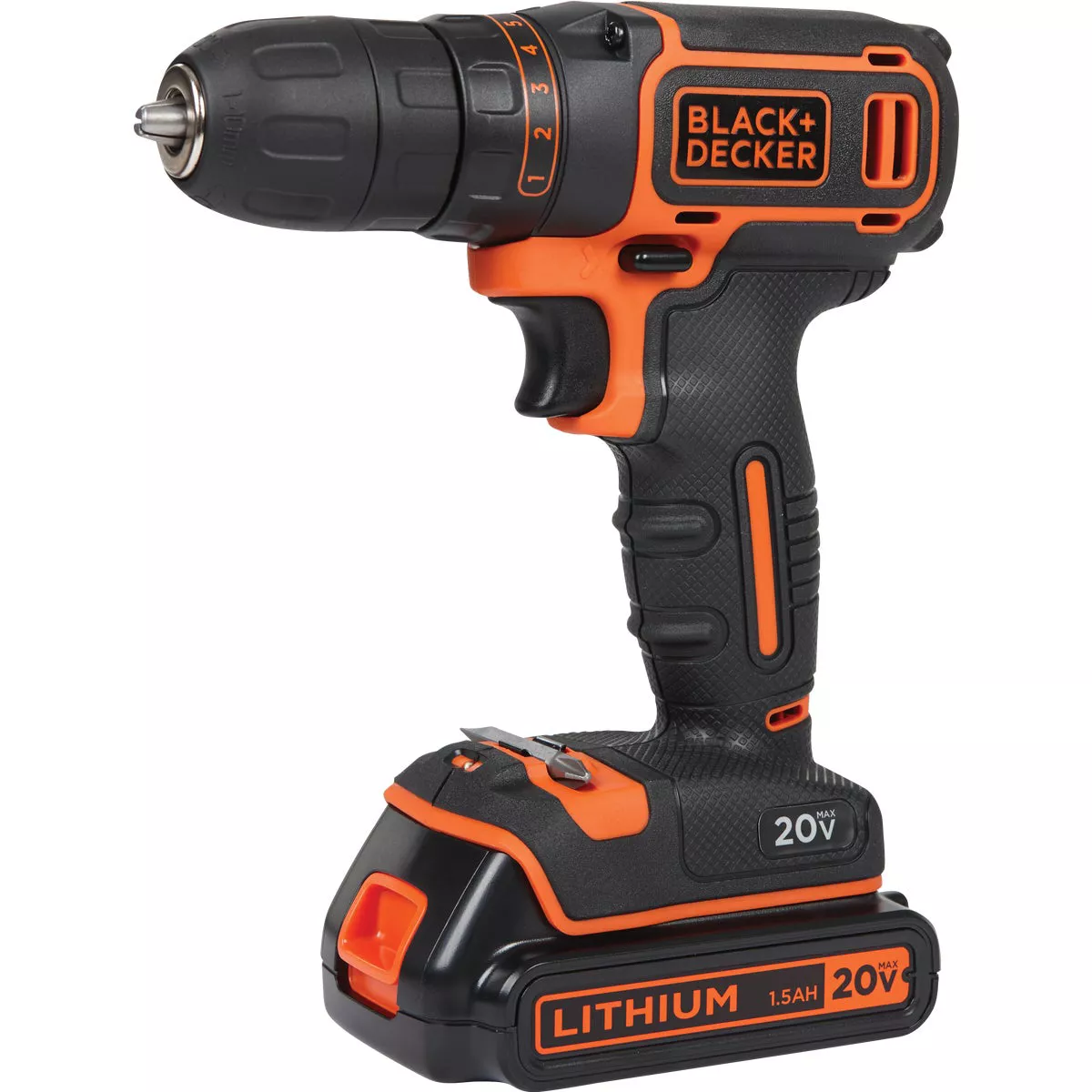 Black & Decker 20-Volt MAX Lithium-Ion 3/8 In. Cordless Drill Kit - photo 3
