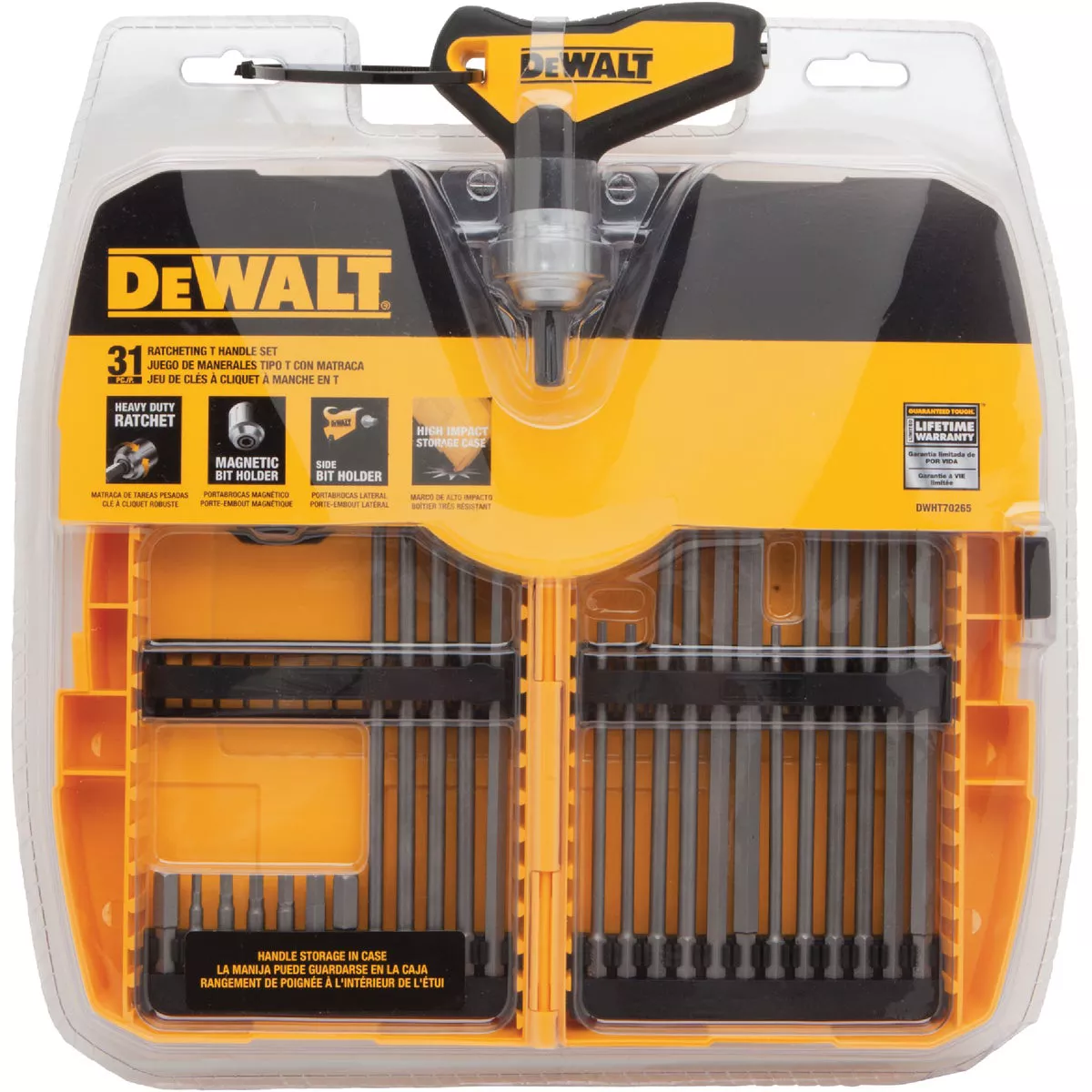 DeWalt Metric & Standard T-Handle Hex Key Set, 31-Piece - photo 2
