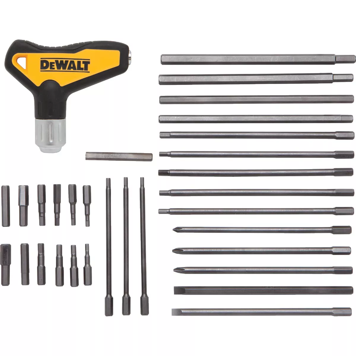 DeWalt Metric & Standard T-Handle Hex Key Set, 31-Piece - photo 4