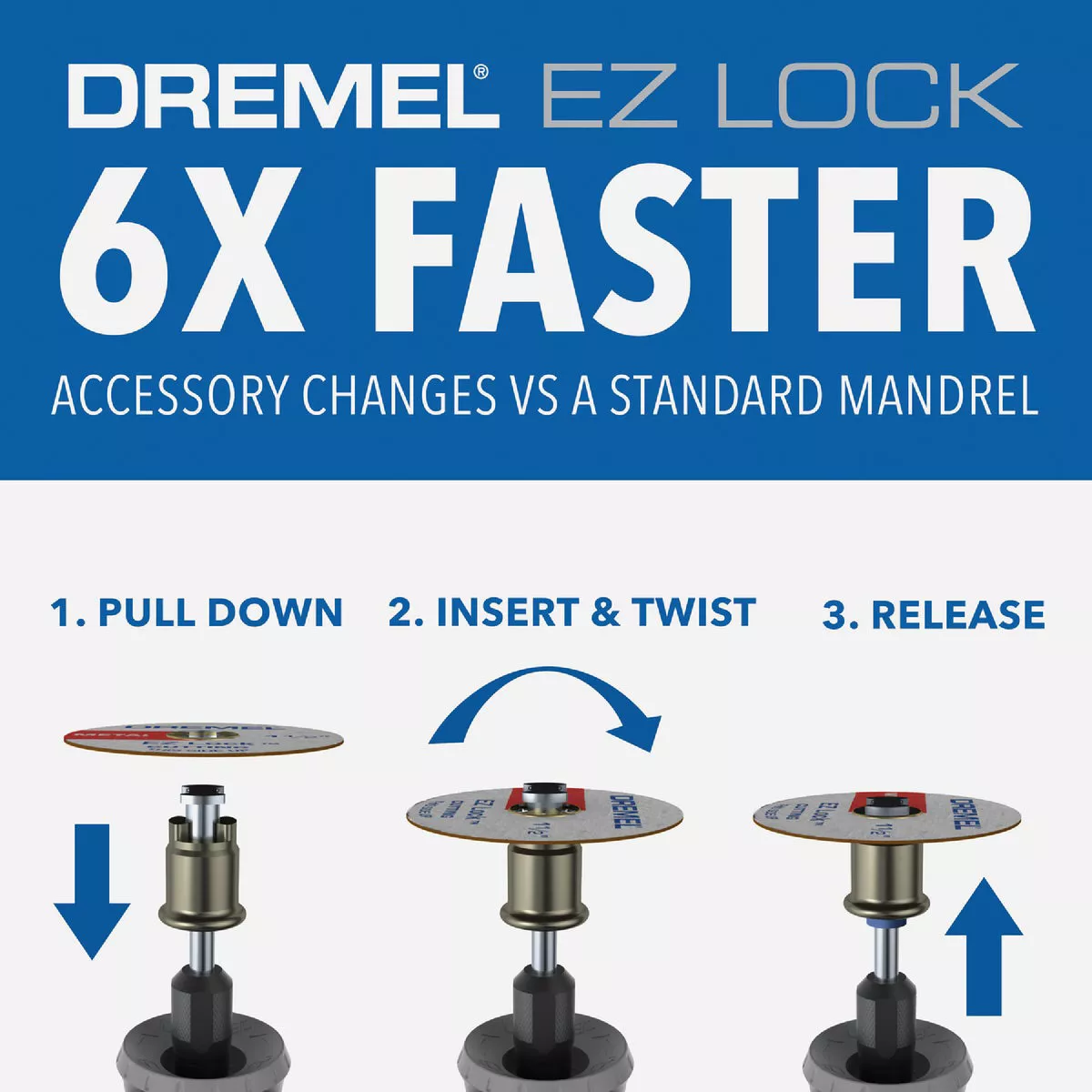 Dremel Aluminum Oxide EZ Lock Grinding Wheel - photo 5