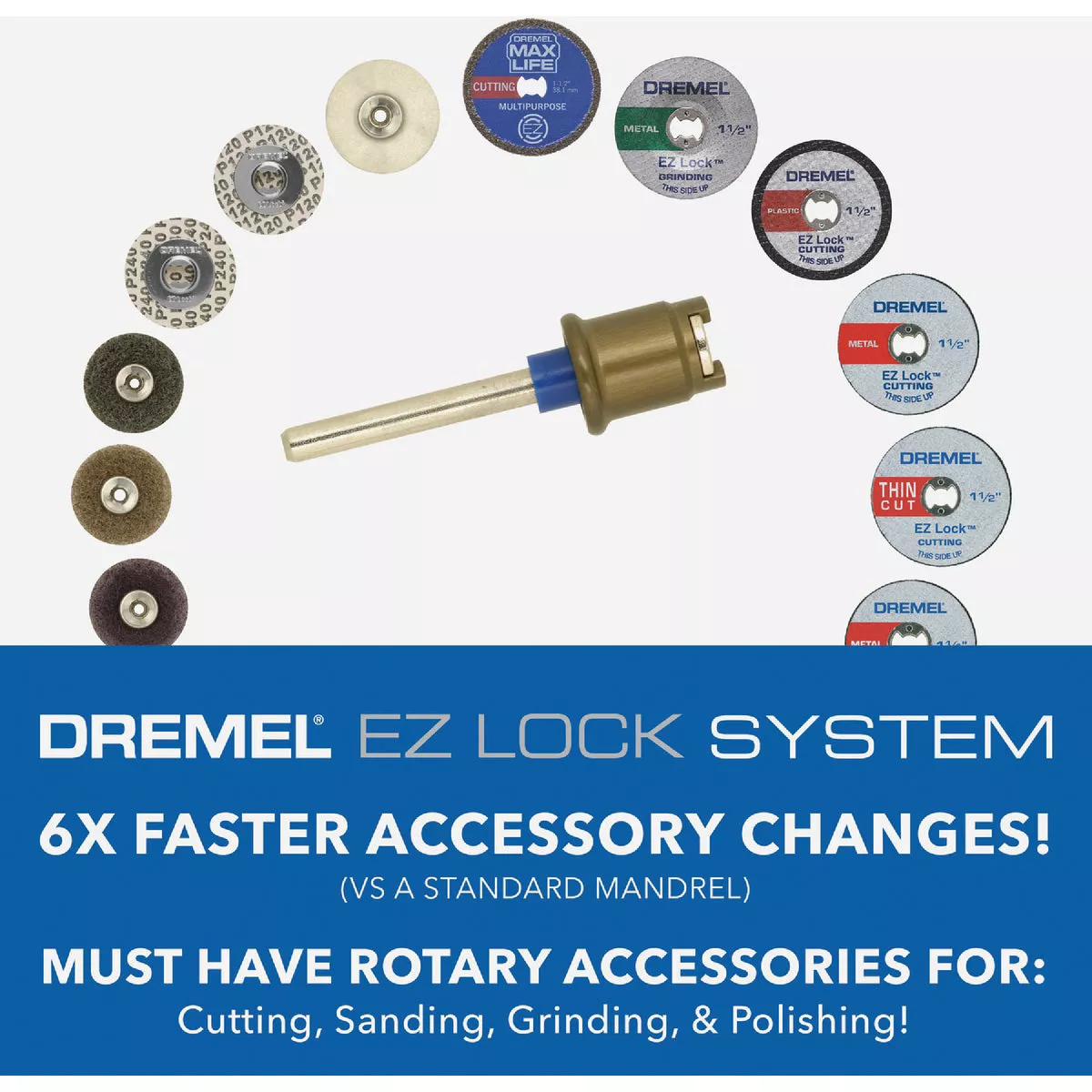 Dremel Aluminum Oxide EZ Lock Grinding Wheel - photo 4