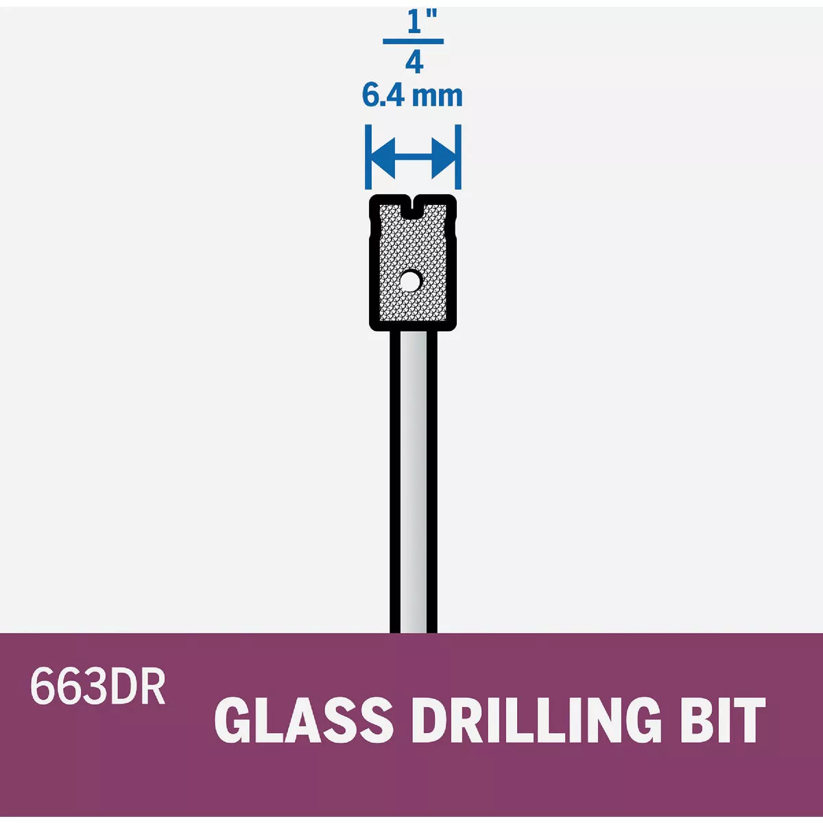 Dremel 1/4 In. Diamond Glass Drilling Bit - photo 2