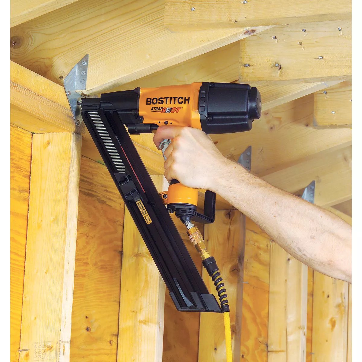 Bostitch 35 Degree 2-1/2 In. Paper Tape Strapshot Metal Connector Framing Nailer - photo 4
