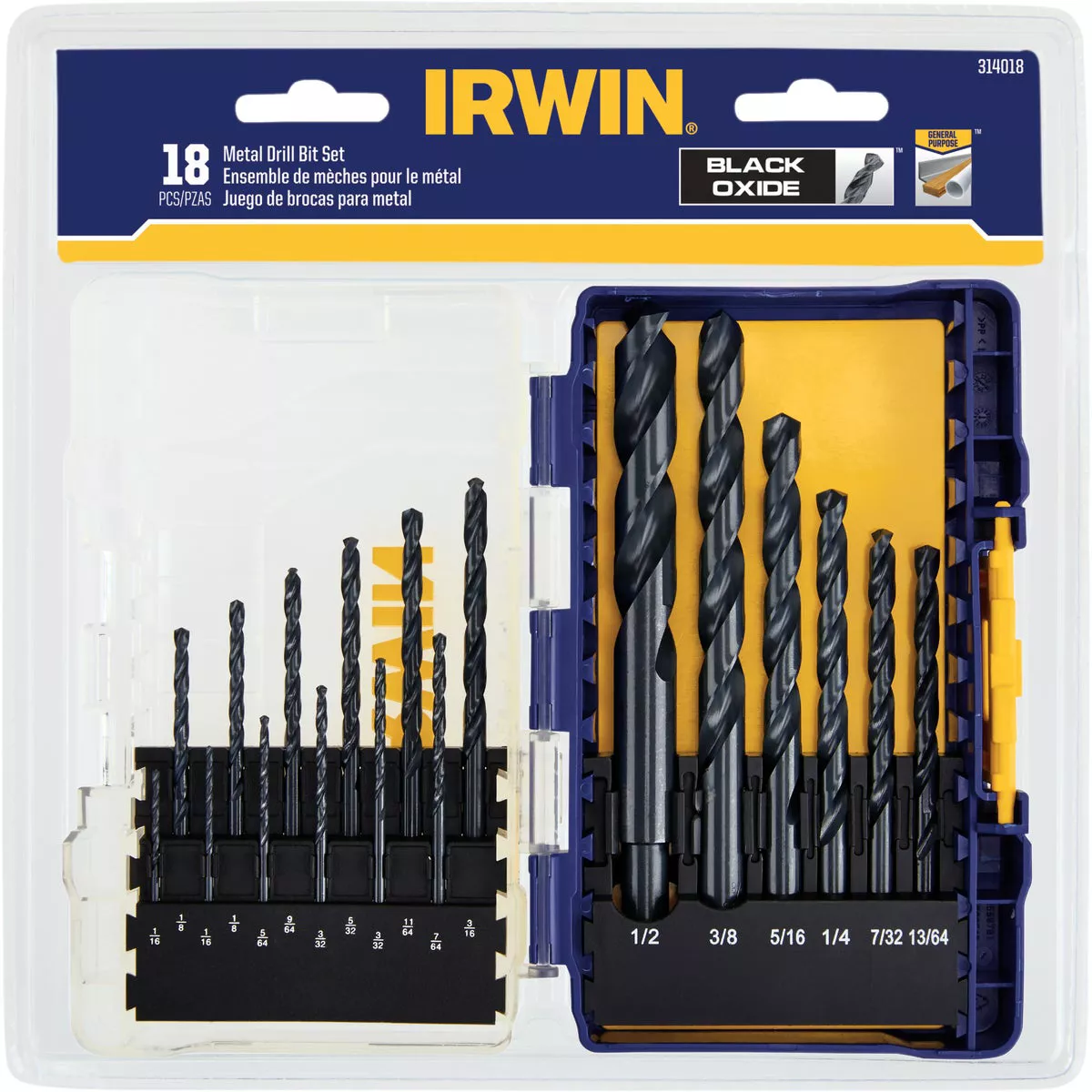 Irwin 18-Piece Black Oxide Drill Bit Set - photo 2