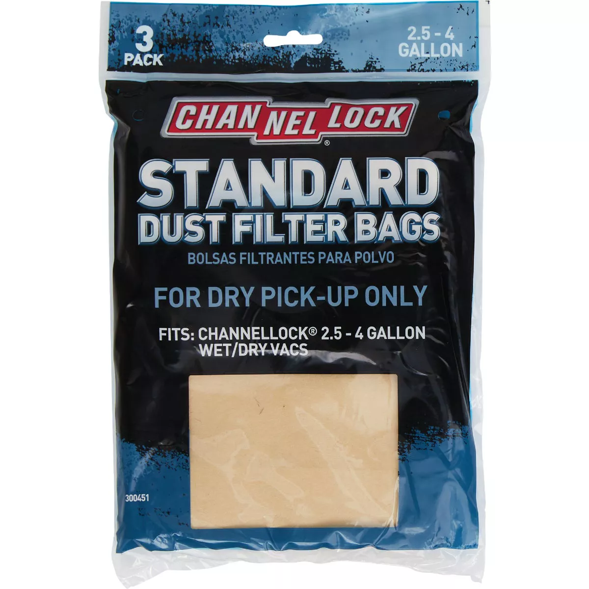 Channellock Paper Standard 4 Gal. Filter Vacuum Bag (3-Pack) - photo 2