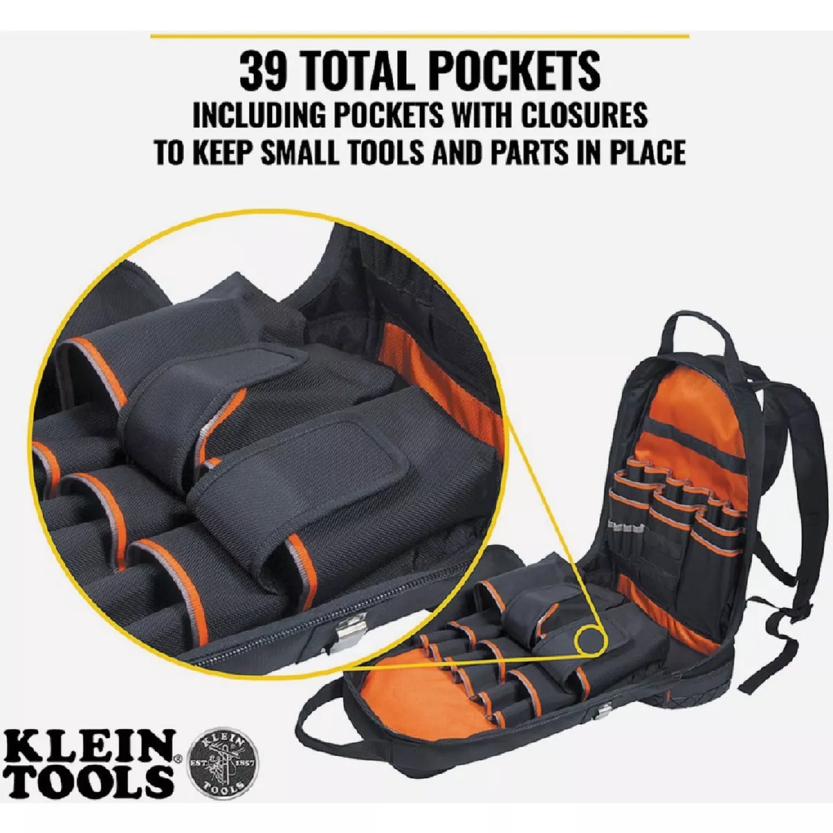 Klein Tradesman Pro 39-Pocket 14.50 In. Backpack Tool Bag - photo 2