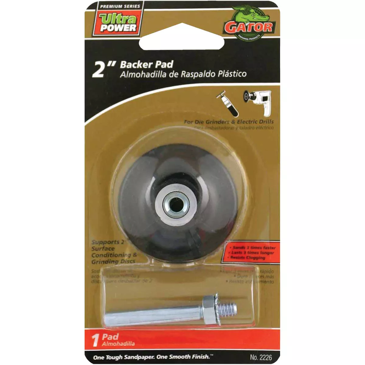 Gator Blade 2 In. Sanding Disc Backing Pad