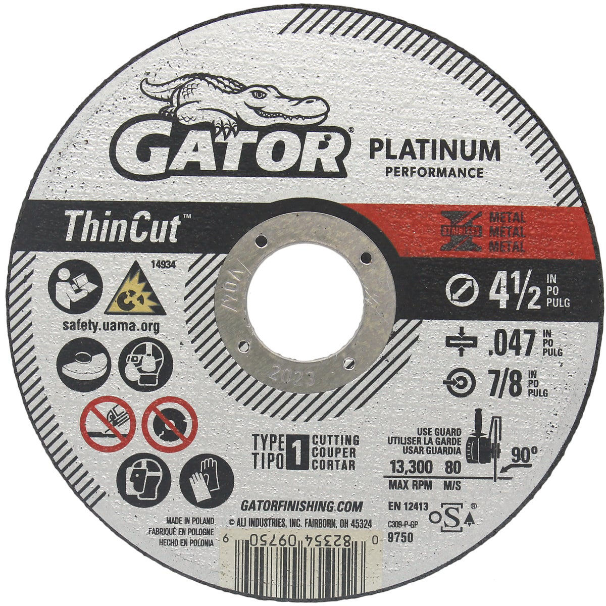 Gator Blade ThinCut Type 1 4-1/2 In. x 0.047 In. x 7/8 In. Metal ...