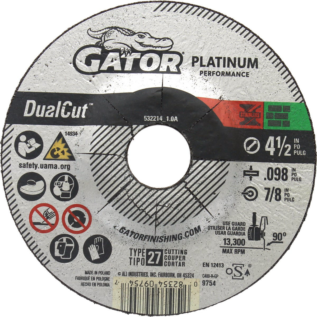 Gator Blade DualCut Type 27 41/2 In. x 0.098 In. x 7/8 In. Steel