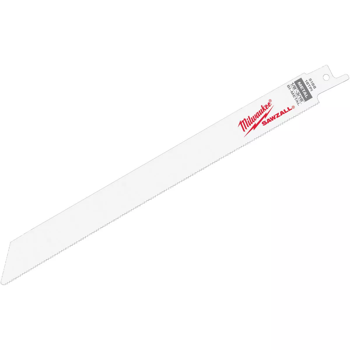 Milwaukee SAWZALL 9 In. 18 TPI Metal Reciprocating Saw Blade, Bulk