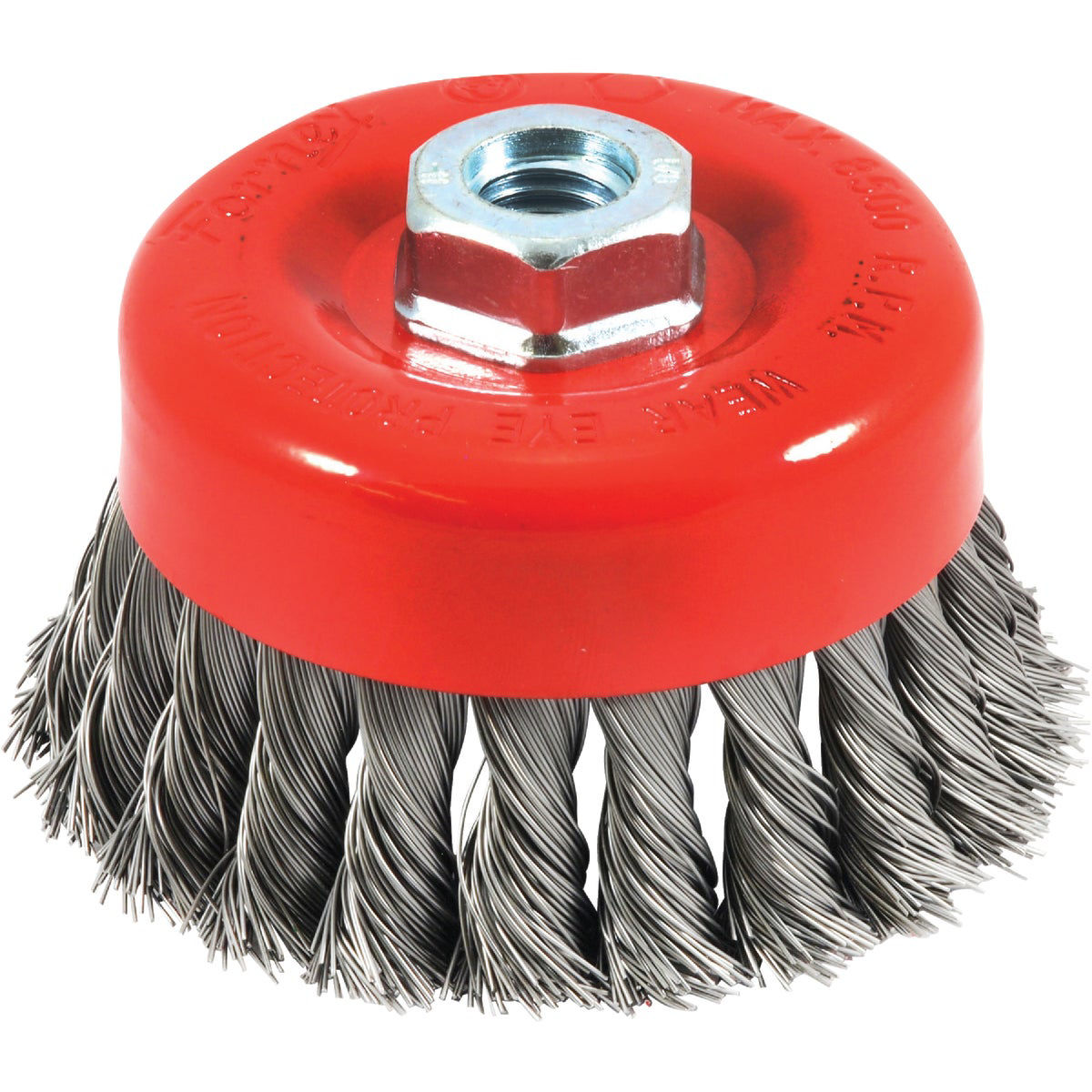 Forney 4 In. Knotted .020 In. Angle Grinder Wire Brush Do it Best