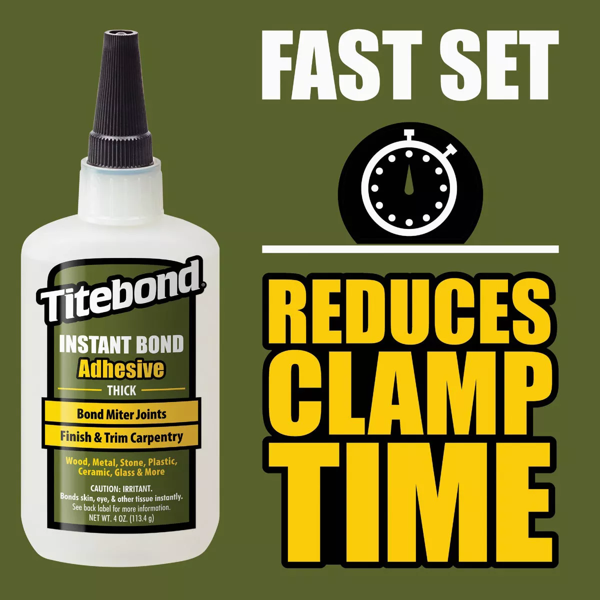 Titebond 2 Oz. Instant Bond Thick Viscosity CA Wood Glue - photo 2