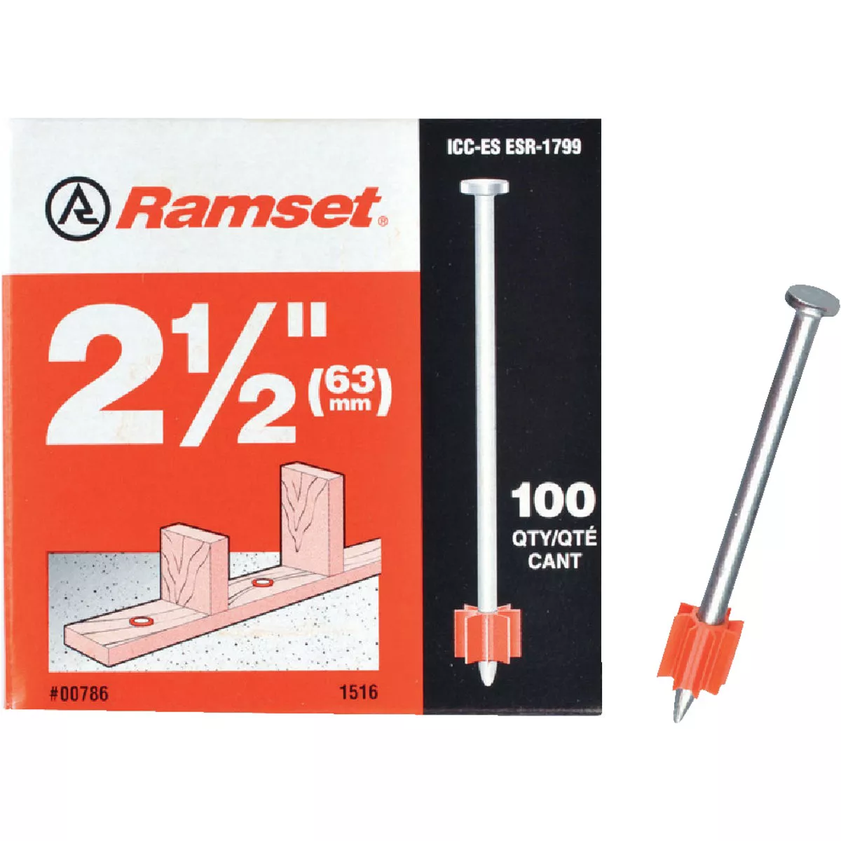 Ramset 2-1/2 In. Fastening Pin (100-Pack)