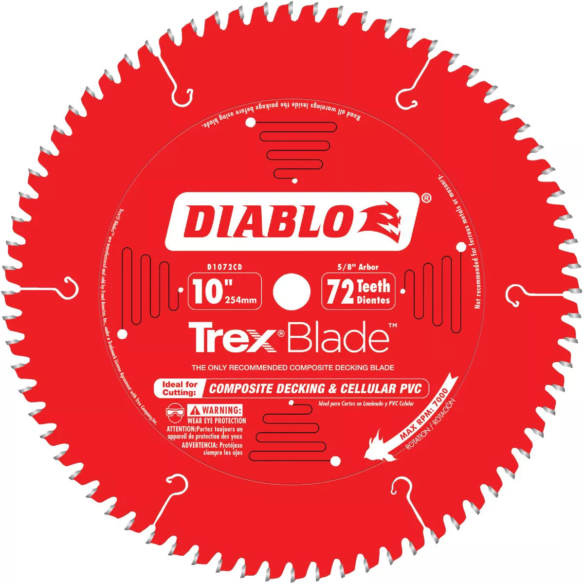 Diablo TrexBlade 10 In. 72-Tooth Circular Saw Blade