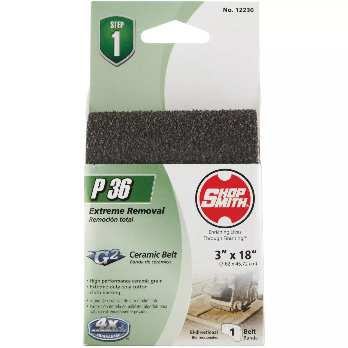 Gator Blade Platinum 3 In. x 18 In. 36 Grit Coarse Heavy Duty Sanding Belt
