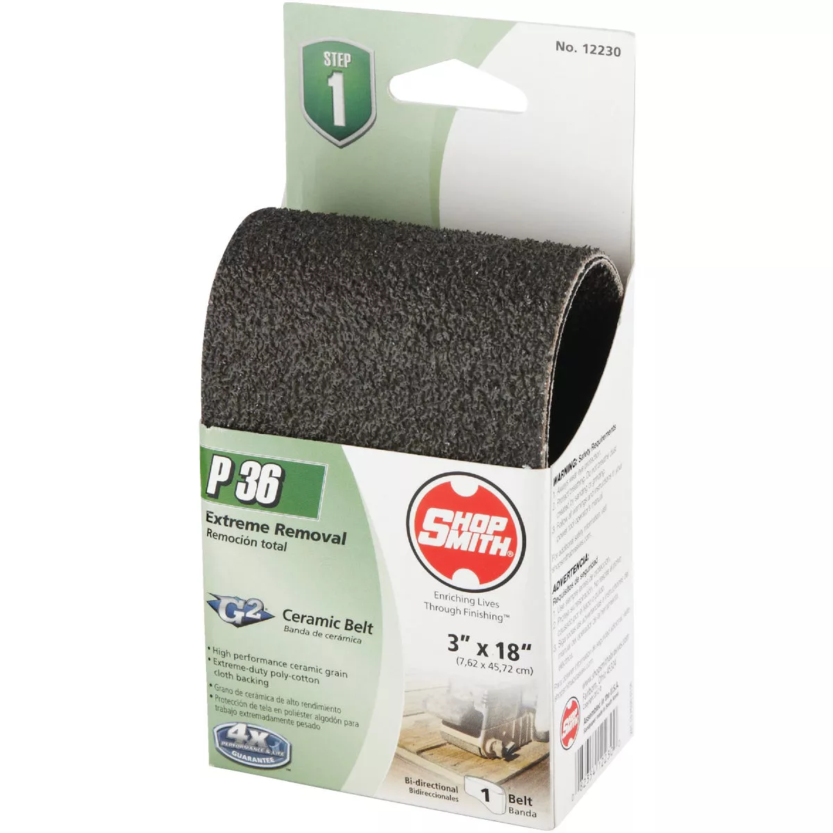 Gator Blade Platinum 3 In. x 18 In. 36 Grit Coarse Heavy Duty Sanding Belt - photo 2