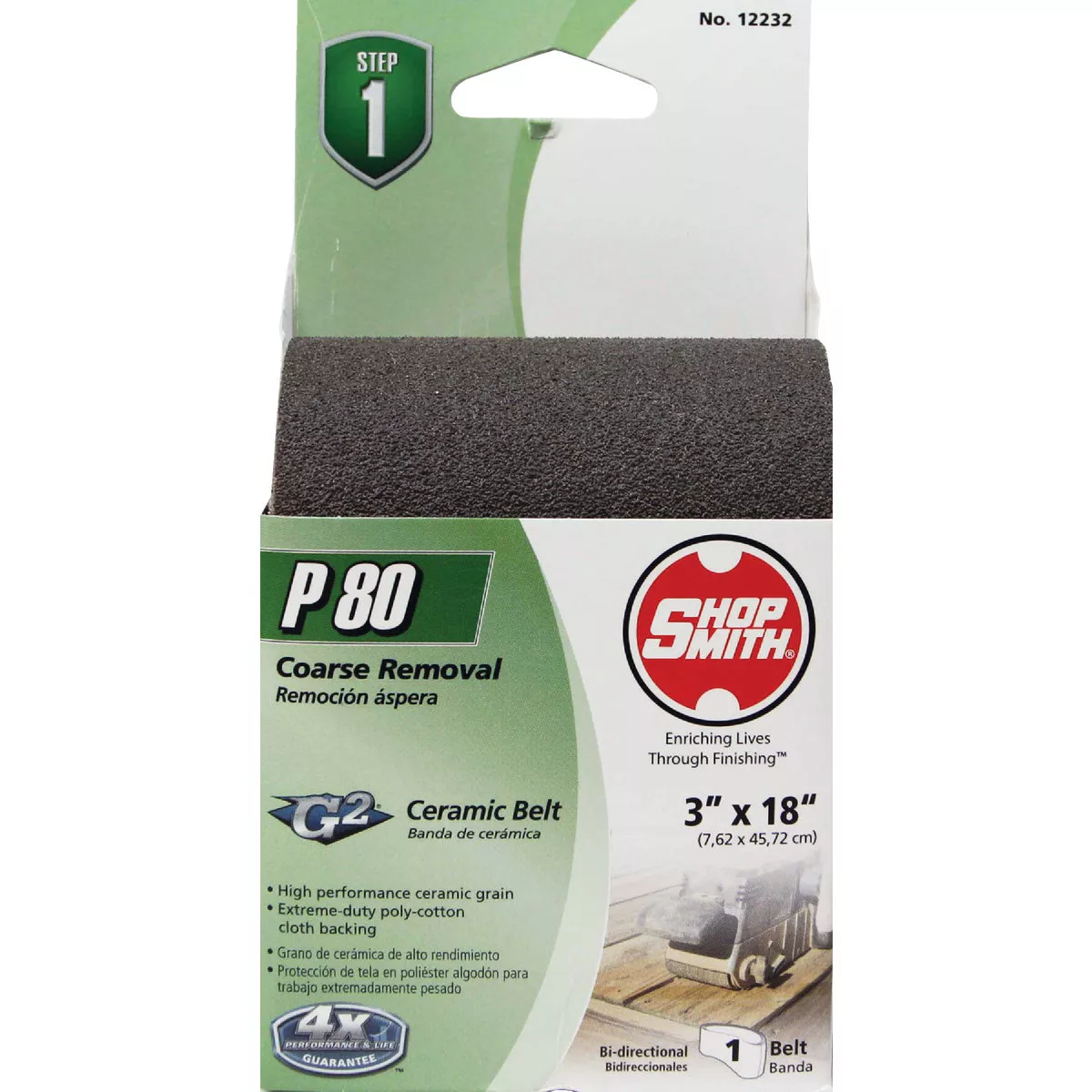 Gator Blade Platinum 3 In. x 18 In. 80 Grit Medium Heavy Duty Sanding Belt