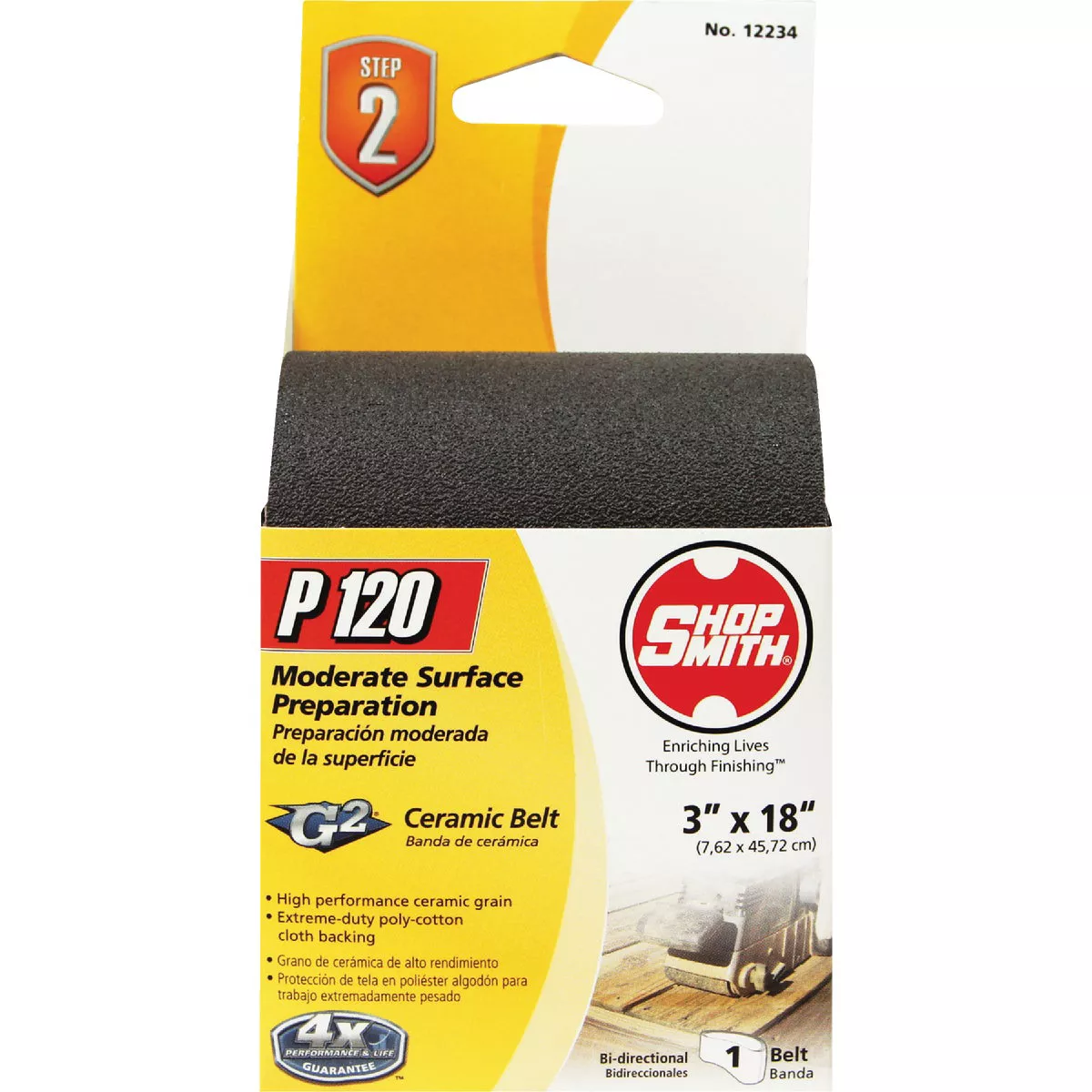 Gator Blade Platinum 3 In. x 18 In. 120 Grit Fine Heavy Duty Sanding Belt