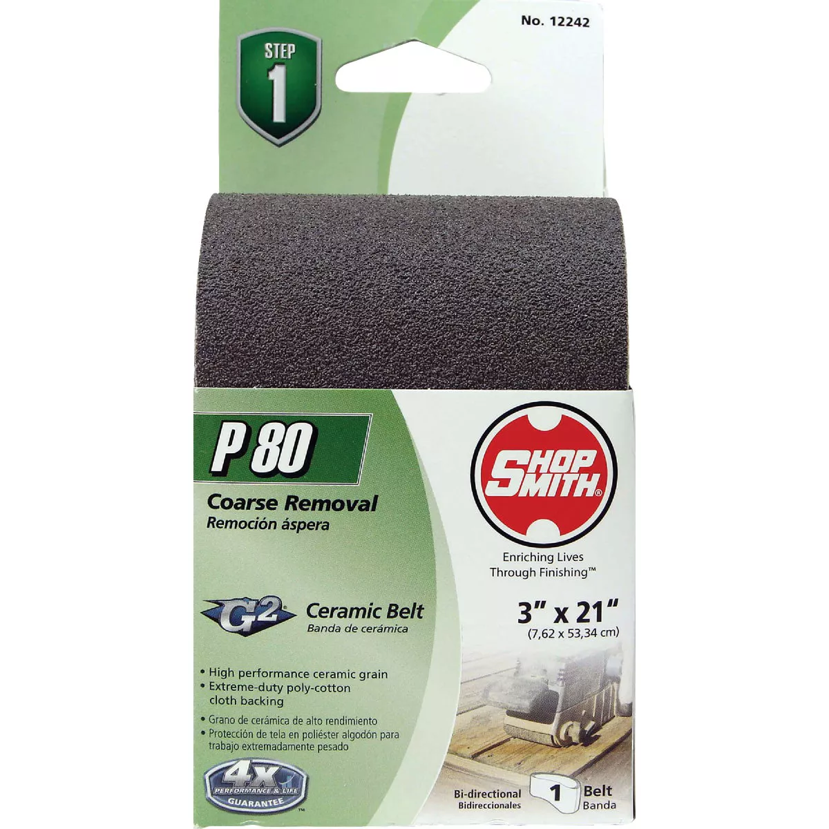 Gator Blade Platinum 3 In. x 21 In. 80 Grit Medium Heavy Duty Sanding Belt