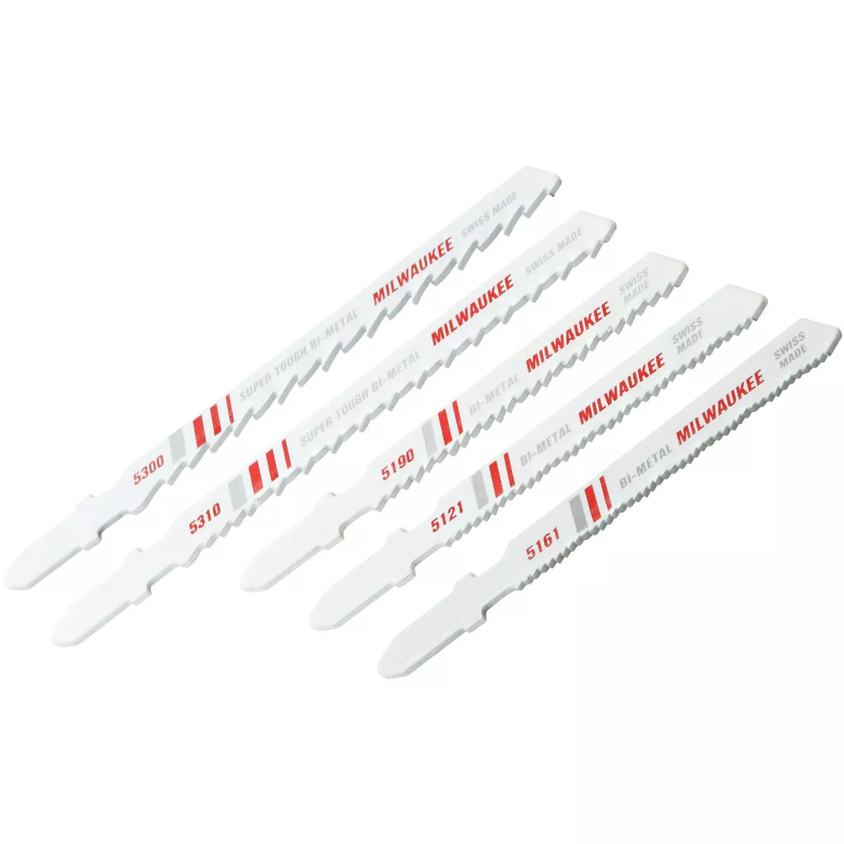 Milwaukee 5-Piece T-Shank Jig Saw Blade Set