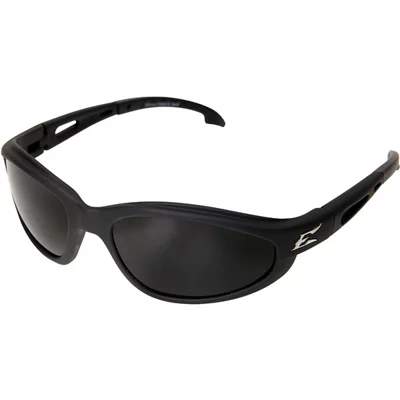 Edge Eyewear Brazeau Torque Polarized Safety Glasses Smoke Lens Black Frame  1 pc. 