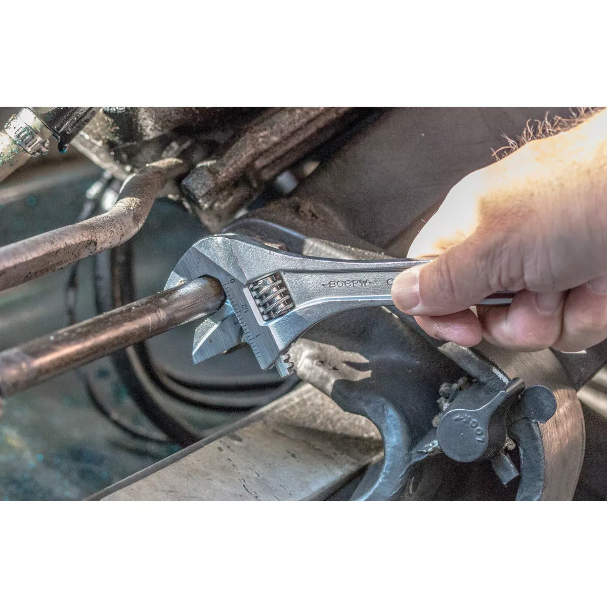 Channellock 8 In. Steel Adjustable Pipe Wrench with Extra Wide Reversible Jaw - photo 6
