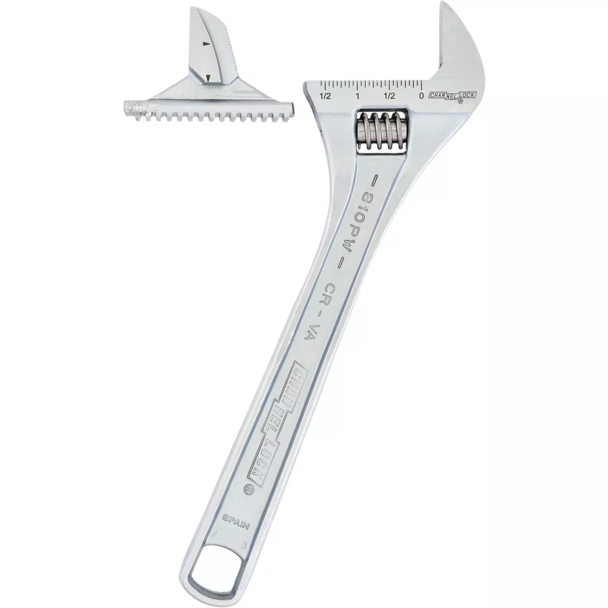 Channellock 8 In. Steel Adjustable Pipe Wrench with Extra Wide Reversible Jaw - photo 3