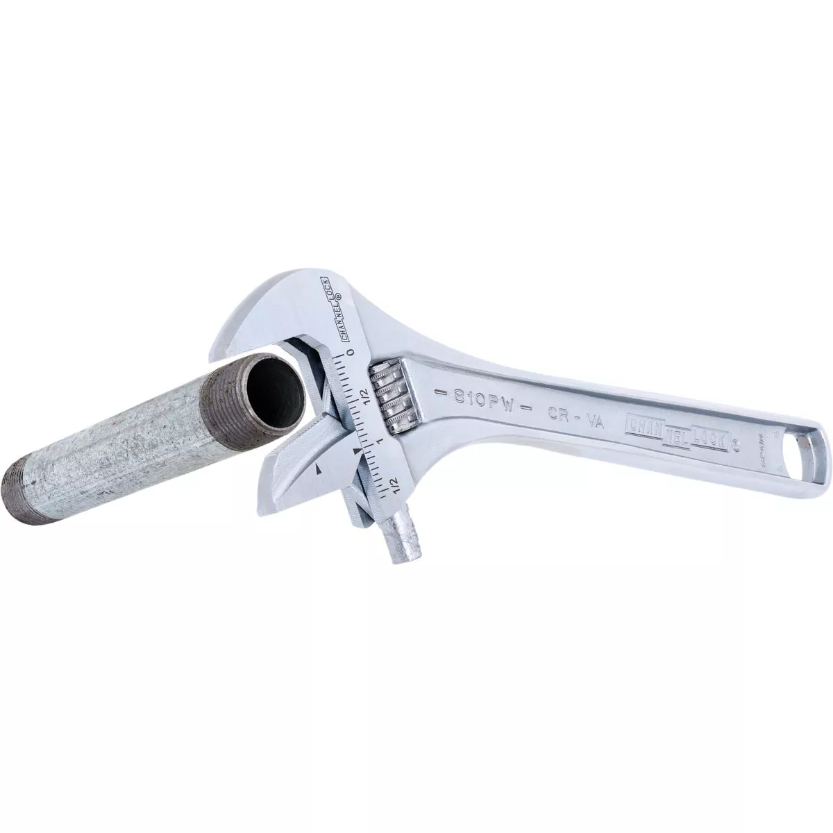 Channellock 8 In. Steel Adjustable Pipe Wrench with Extra Wide Reversible Jaw - photo 4