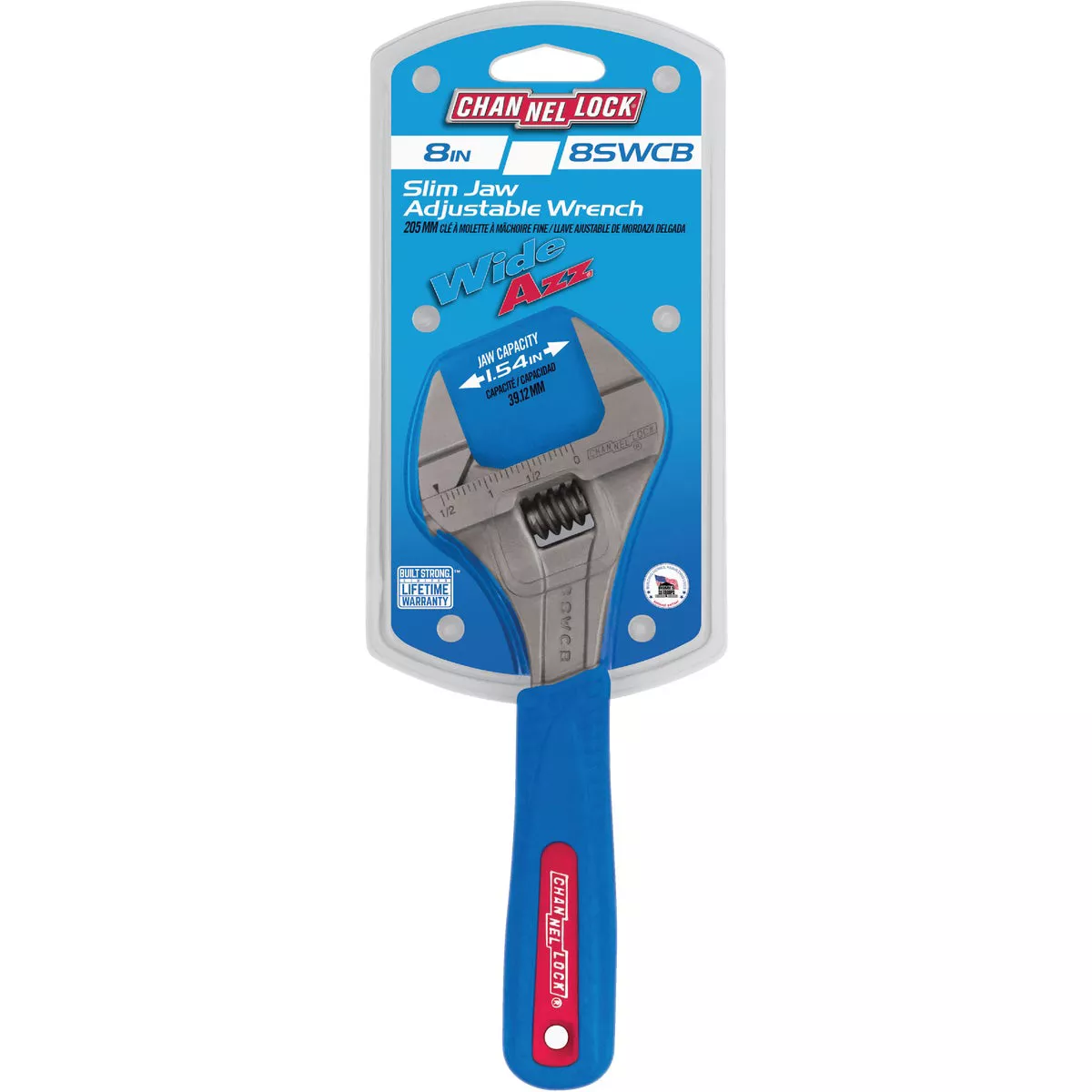 Channellock 8 In. Steel Xtra Slim Jaw Adjustable Pipe Wrench - photo 2