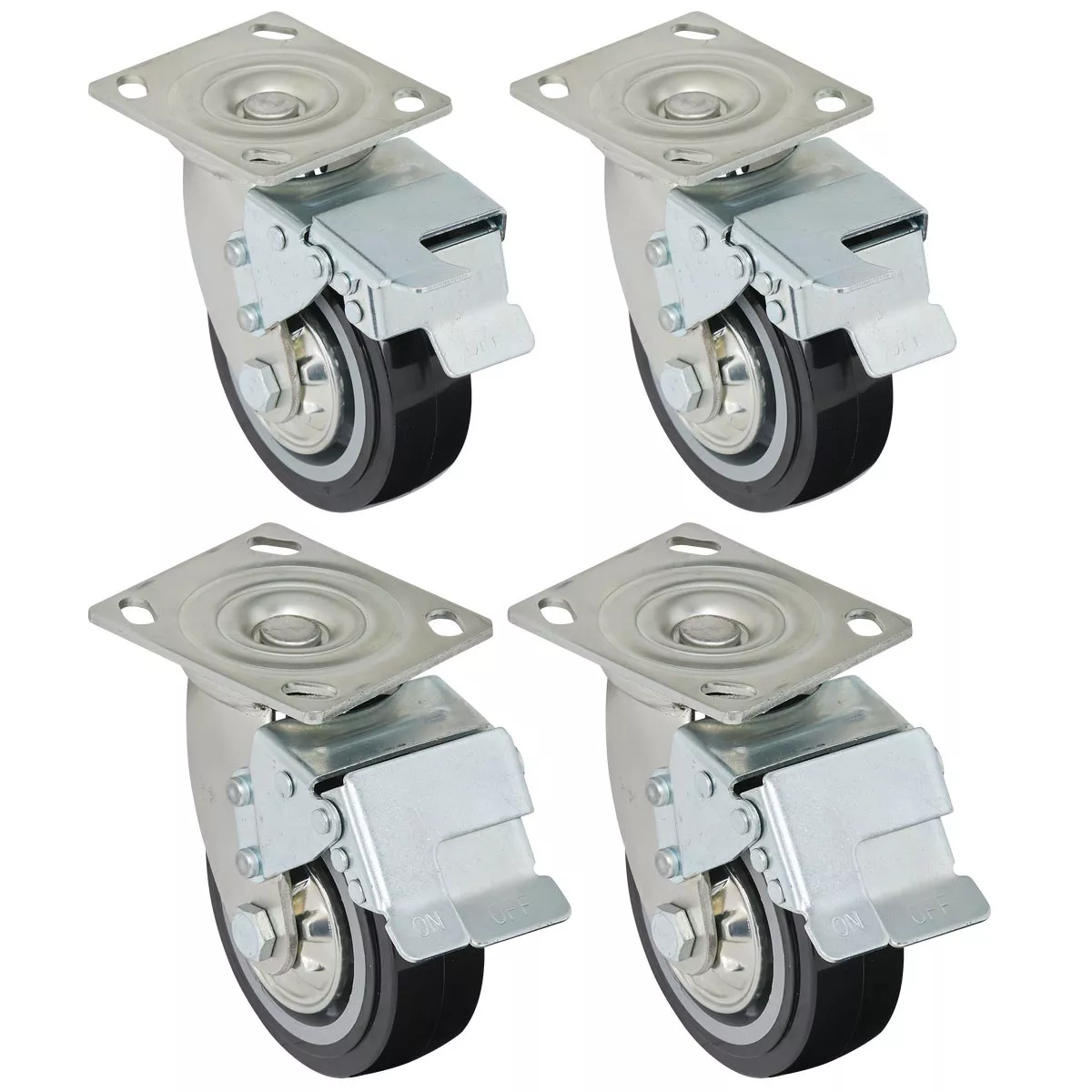 Channellock 5 In. Rubber Toolbox Caster (4-Pack)
