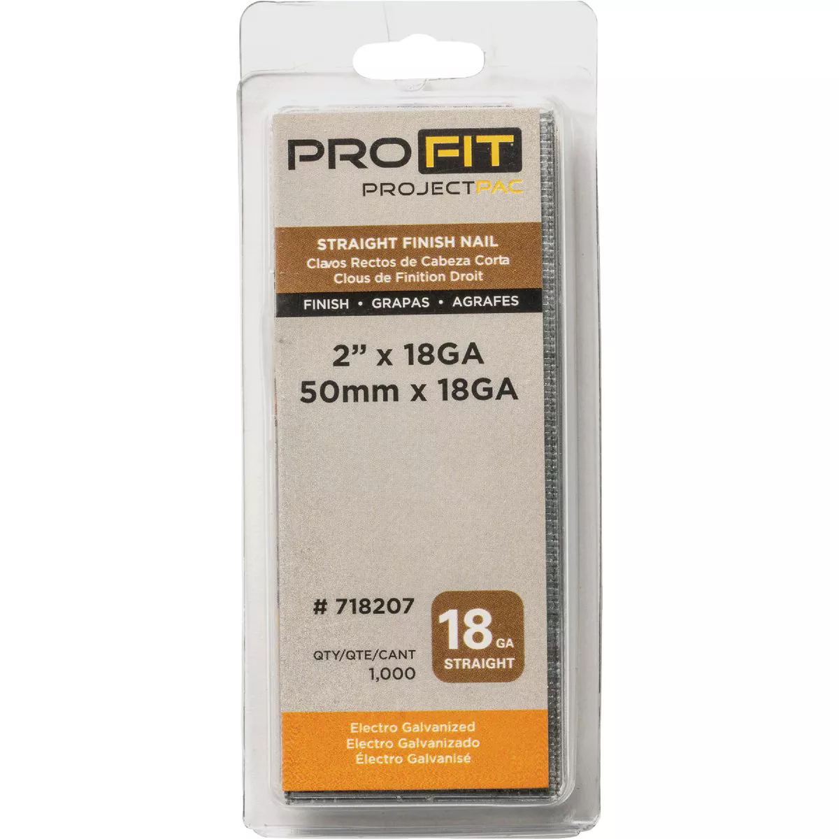 Pro-Fit 2 In. 18 Gauge Electro Galvanized Brad Nail (1000 Ct.) - photo 2