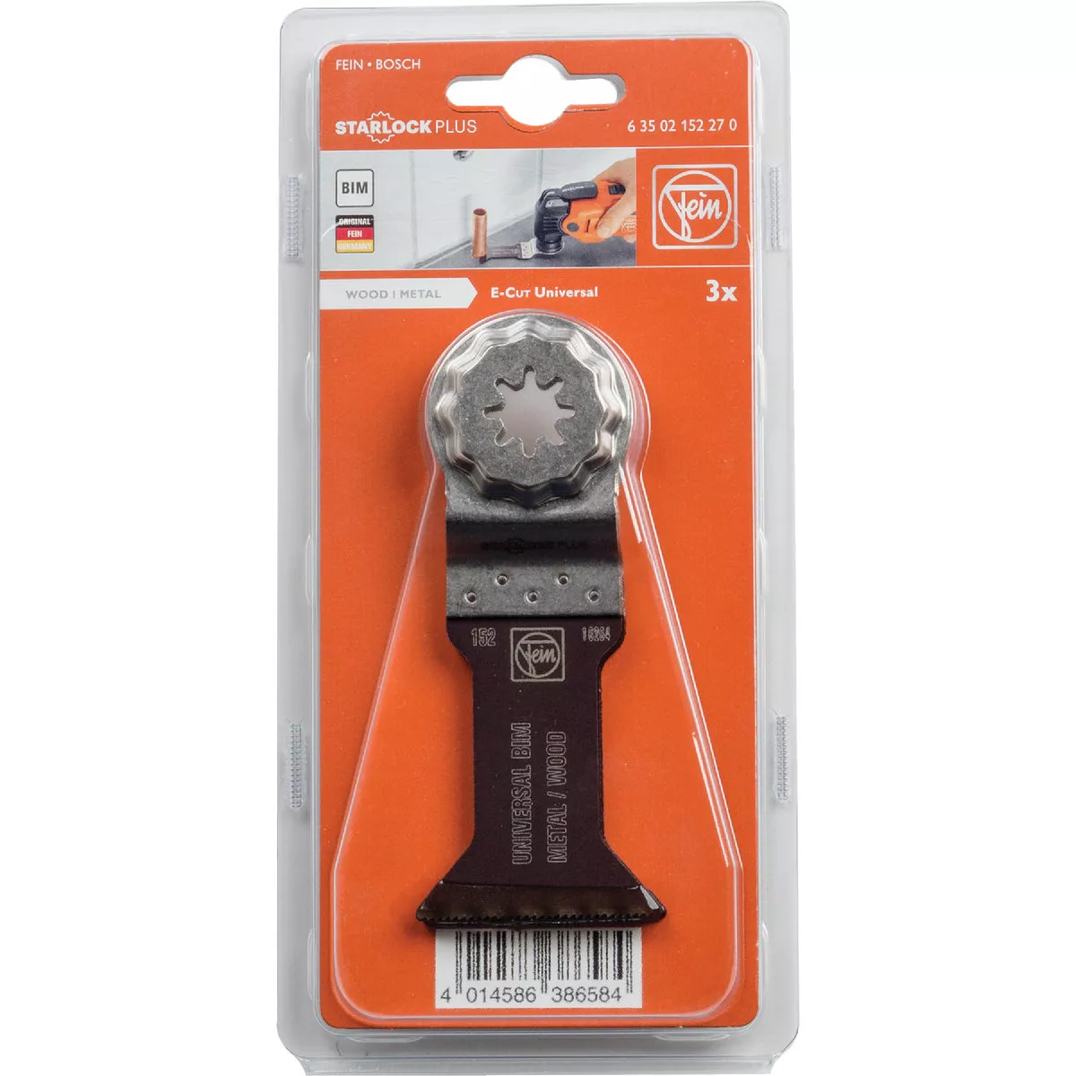 Fein Starlock 1-3/4 In. Bi-Metal Universal E-Cut Oscilating Blade (3-Pack) - photo 2