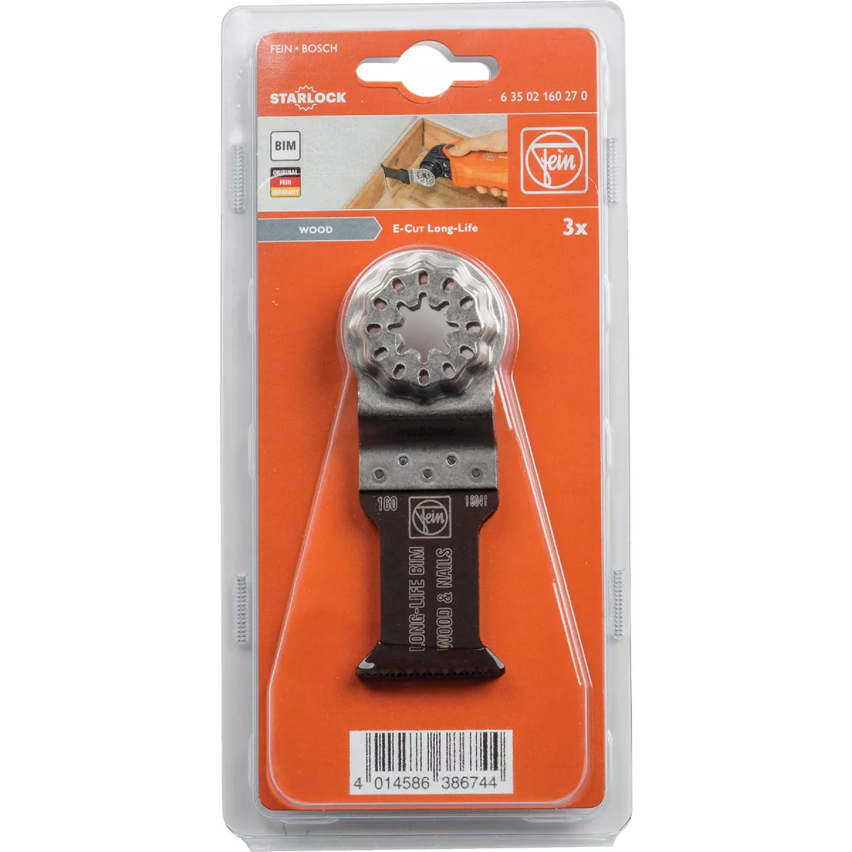 Fein Starlock 1-3/8 In. Bi-Metal Long-Life E-Cut Oscilating Blade (3-Pack) - photo 2