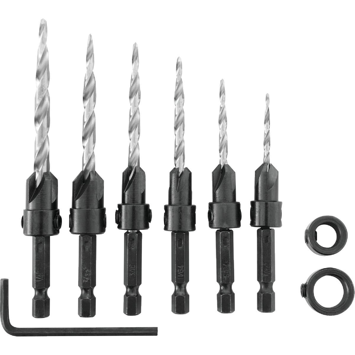 Irwin countersink deals bit set