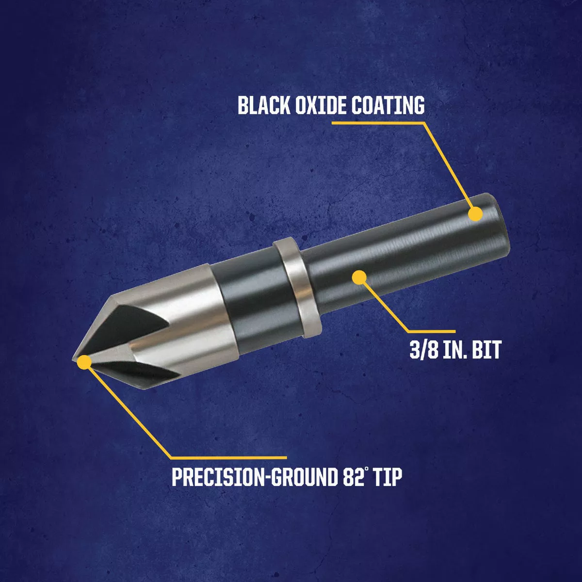 Irwin 3/8 In. Round Most Machineable Metals Countersink - photo 2