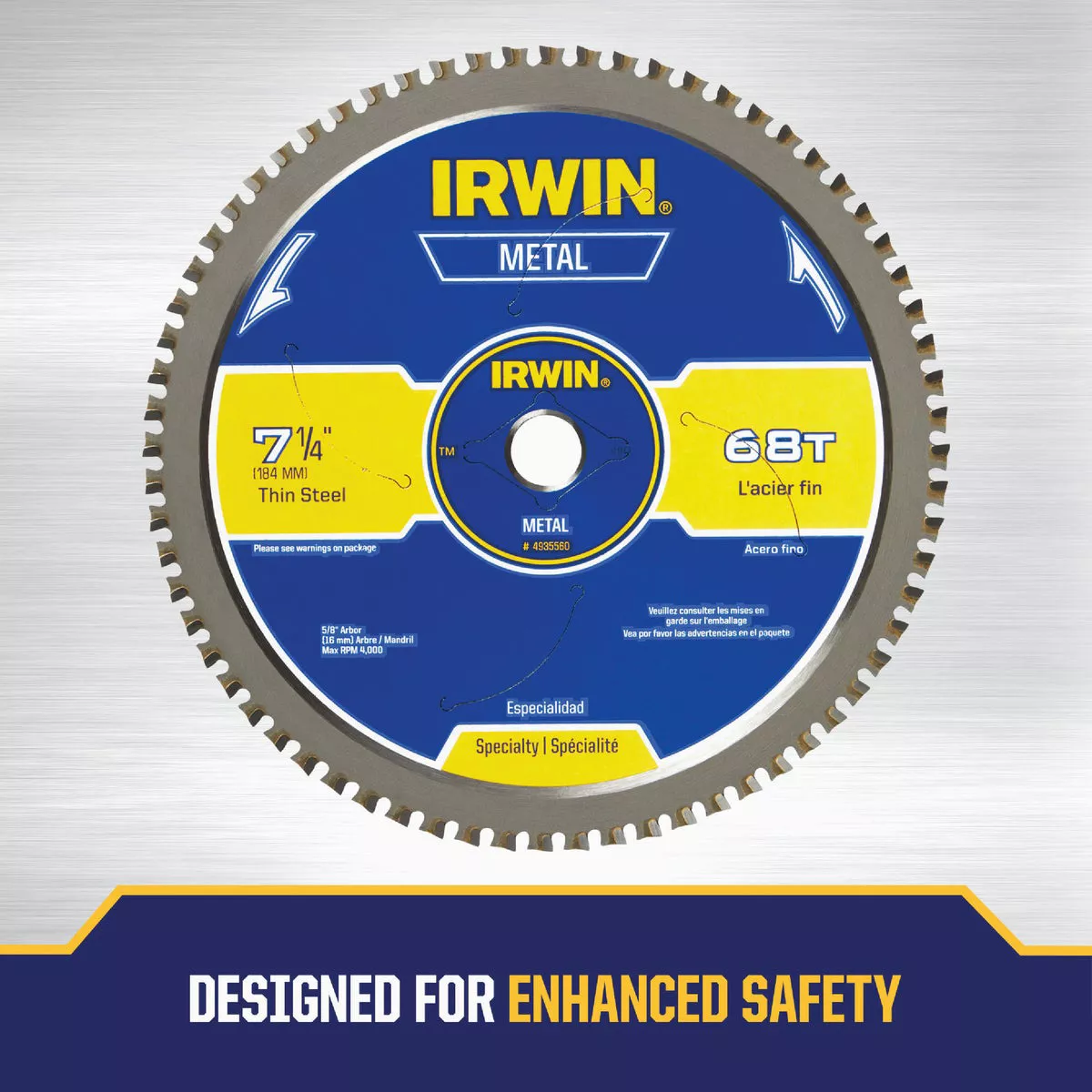 Irwin Metal 7-1/4 In. 68-Tooth Steel Cutting Circular Saw Blade - photo 5