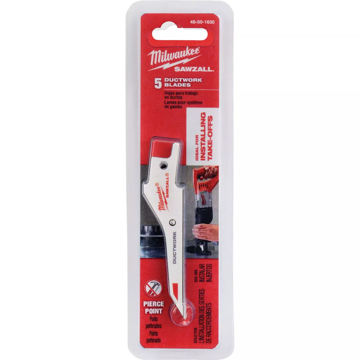 Milwaukee SAWZALL 3-1/4 In. 30 TPI Ductwork Reciprocating Saw Blade (5-Pack)