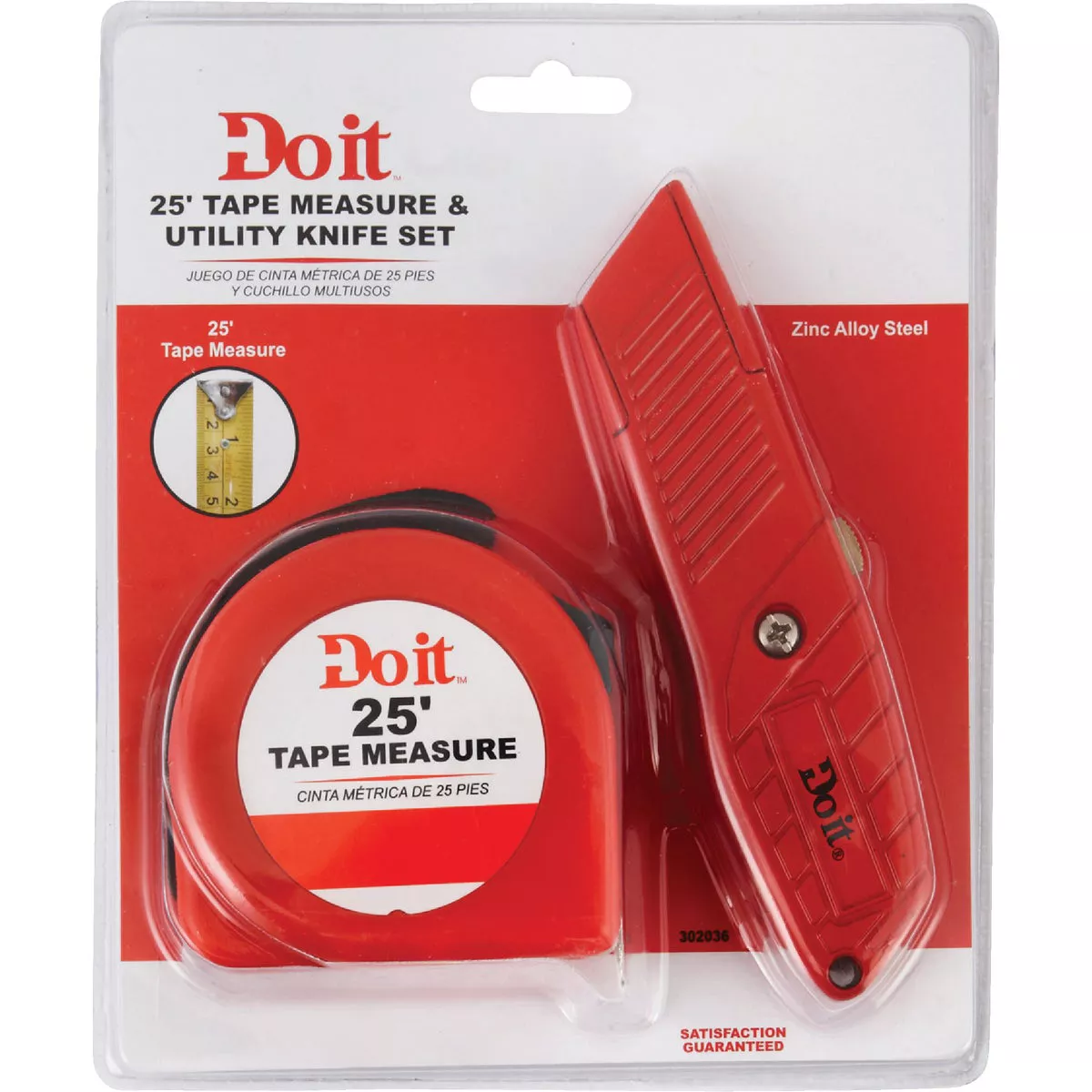 Do it 25 Ft. Tape Measure and Utility Knife Tool Set (2-Piece) - photo 2