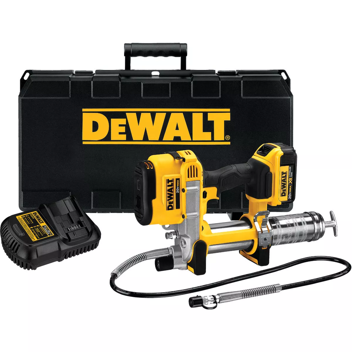 DEWALT 20 Volt MAX Lithium-Ion Cordless Grease Gun Kit - photo 2