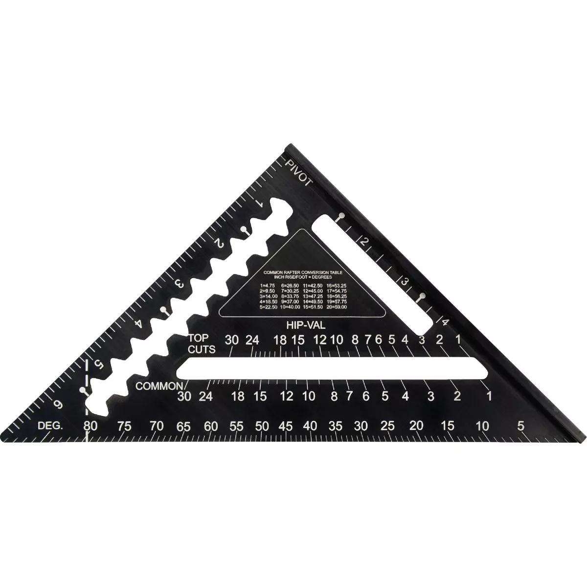 Johnson Level Johnny Square 7 In. Aluminum Professional Easy-Read Rafter Square - photo 2