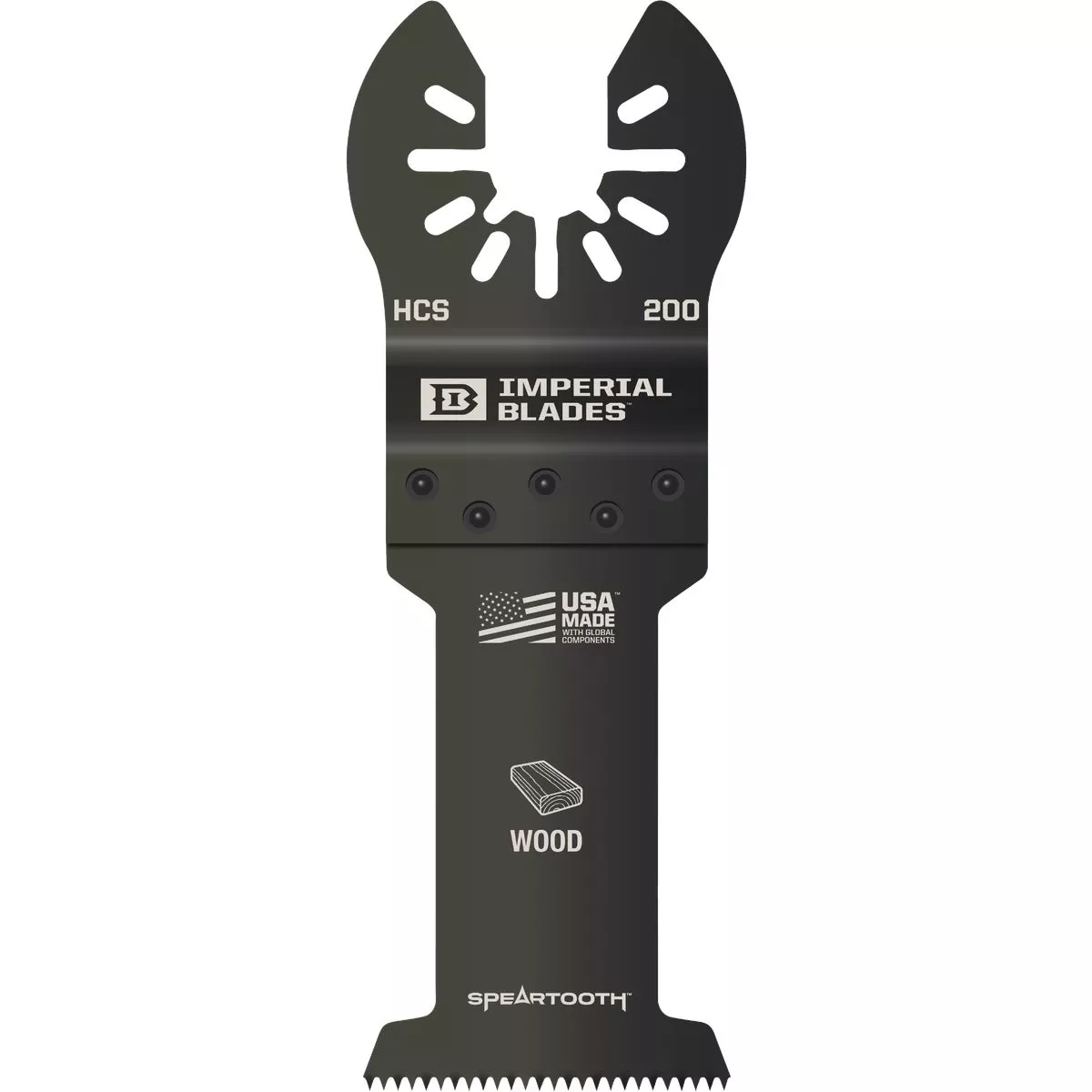 Imperial Blades ONE FIT 1-3/8 In. 12 TPI Speartooth Wood Oscillating Blade