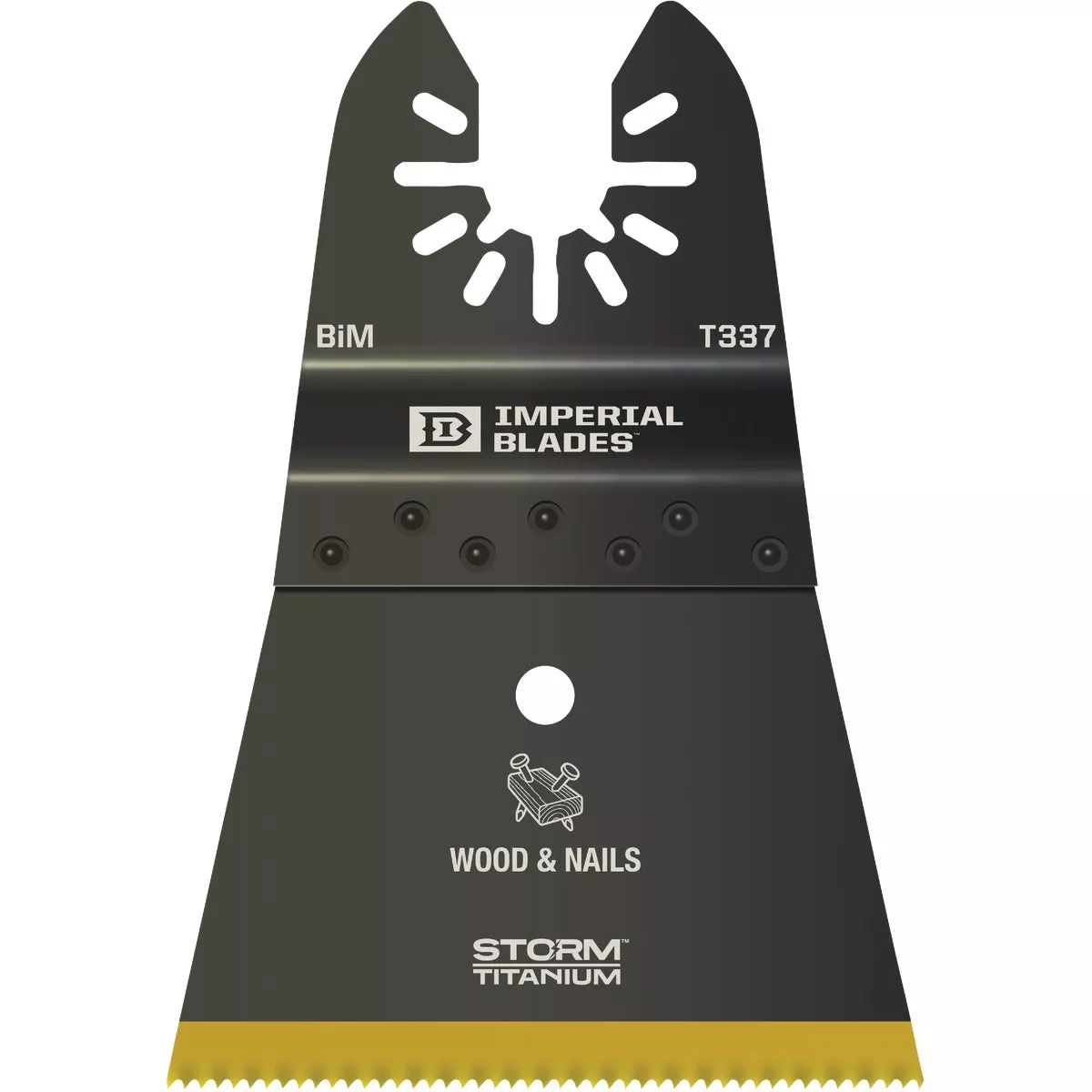 Imperial Blades ONE FIT 2-1/2 In. Titanium Coated Bi-Metal Storm Oscillating Blade