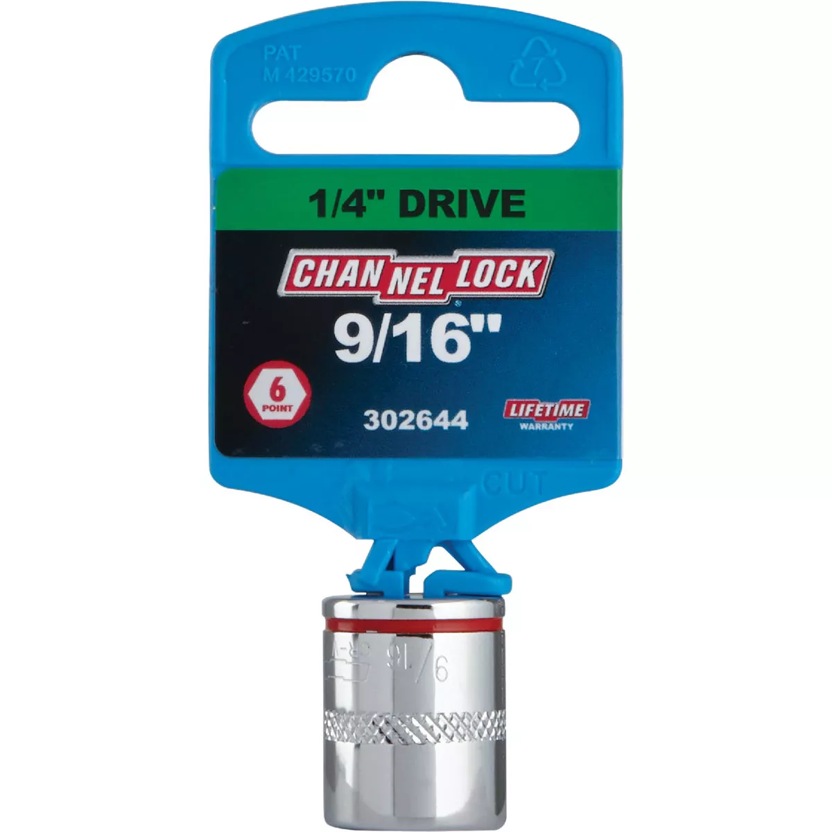 Channellock 1/4 In. Drive 9/16 In. 6-Point Shallow Standard Socket - photo 2