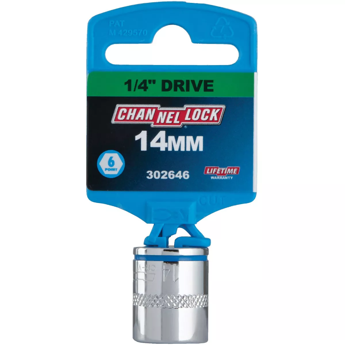 Channellock 1/4 In. Drive 14 mm 6-Point Shallow Metric Socket - photo 2